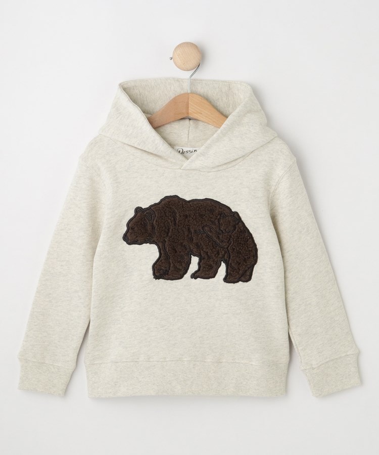 デッサン(キッズ)(Dessin(Kids))の【リンクコーデ】ベアパーカスウェット1