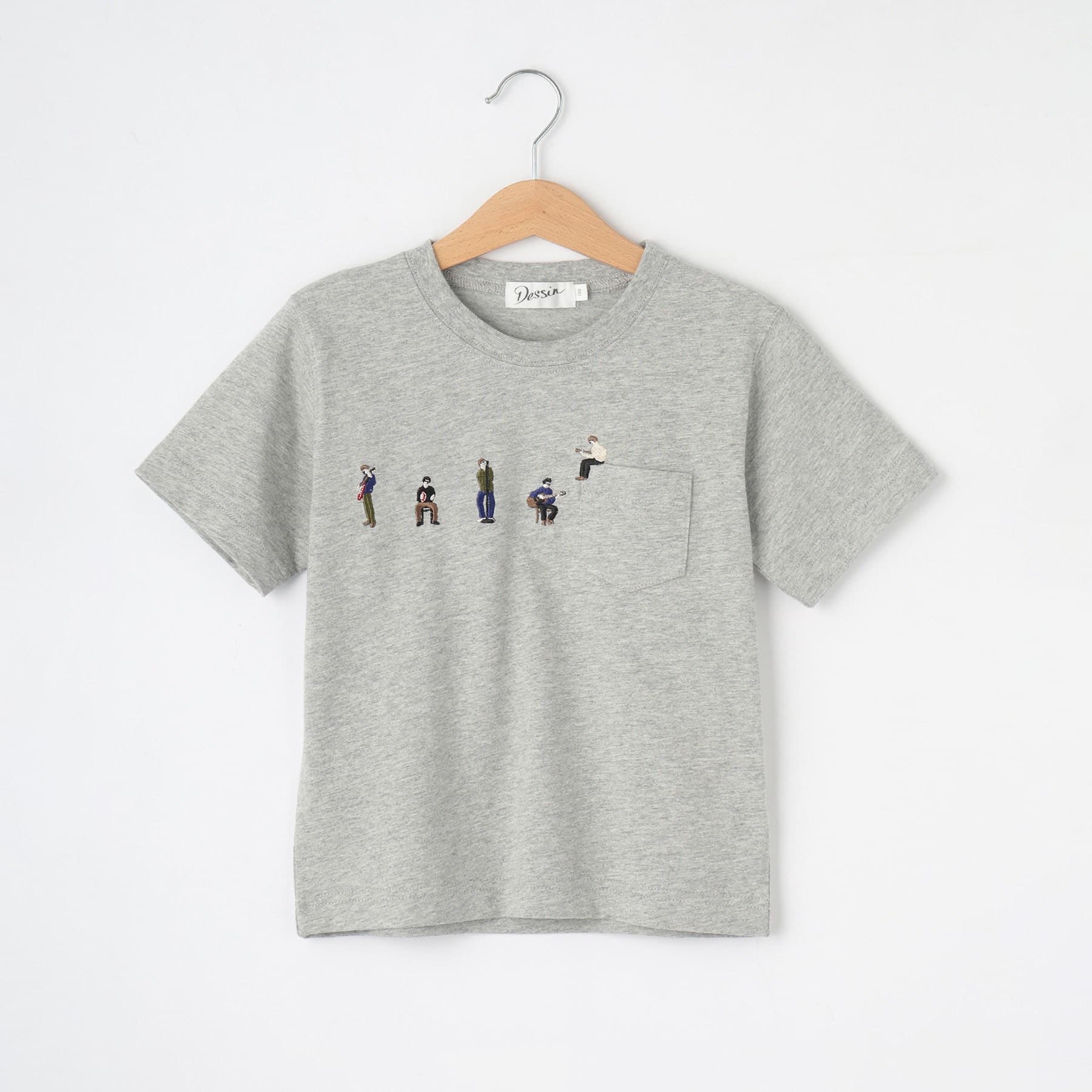 デッサン(キッズ)(Dessin(Kids))の【リンクコーデ】ピープル刺繍Tシャツ1