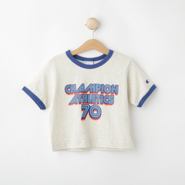 デッサン(キッズ)(Dessin(Kids))の◆Champion（チャンピオン）ショートスリーブグラフィックフォントTシャツ Ｔシャツ
