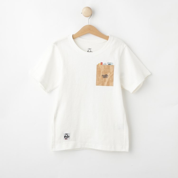 デッサン(キッズ)(Dessin(Kids))の◆CHUMS（チャムス）キッズチャムリーズマーケットポケットTシャツ Ｔシャツ