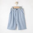 デッサン(キッズ)(Dessin(Kids))の6分丈ダンガリーパンツ ブルー(091)