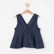 デッサン(キッズ)(Dessin(Kids))の【リンクコーデ・洗える・セットアップ可能】ノースリーブブラウス ネイビー(094)