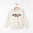 デッサン(キッズ)(Dessin(Kids))の【リンクコーデ・洗える】ロゴスウェット グレージュ(050)