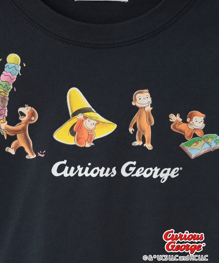 デッサン(キッズ)(Dessin(Kids))の【おさるのジョージコラボ】ロングスリーブTシャツ9