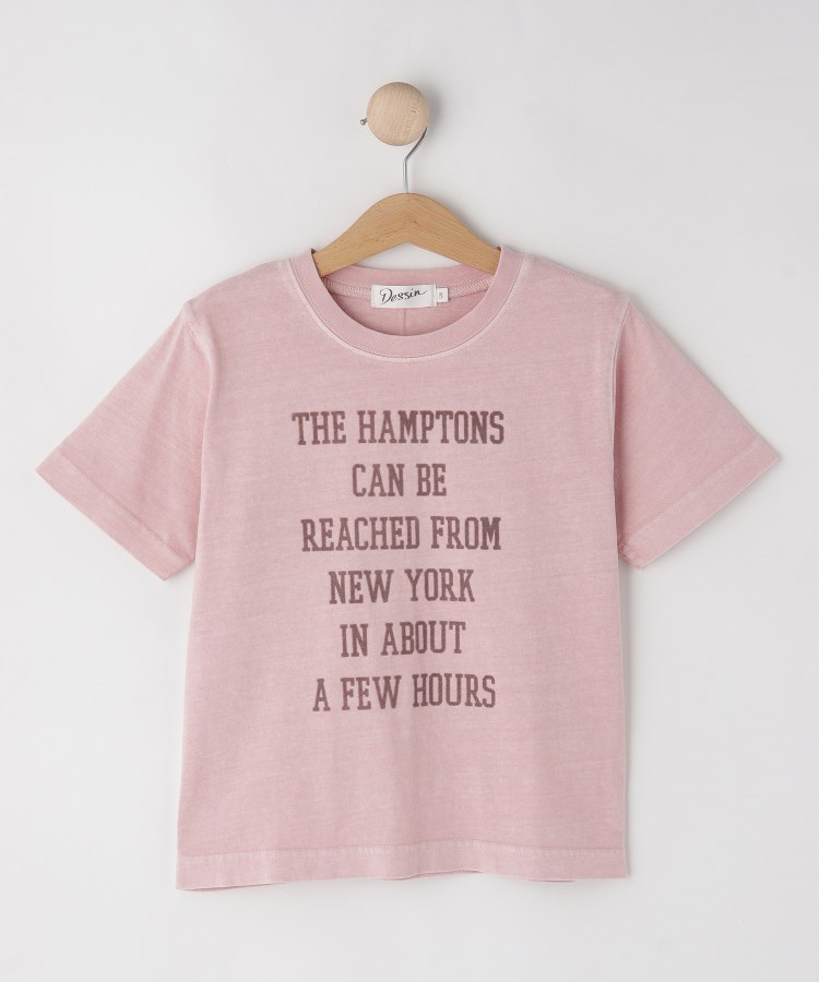 デッサン(キッズ)(Dessin(Kids))の【リンクコーデ】ピグメントTシャツ ピンク(072)