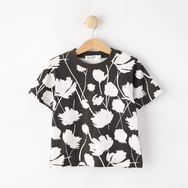 デッサン(キッズ)(Dessin(Kids))の【リンクコーデ】フラワープリントTシャツ Ｔシャツ