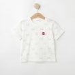 デッサン(キッズ)(Dessin(Kids))のsiku(ジク) コラボ 総柄Tシャツ ホワイト(001)