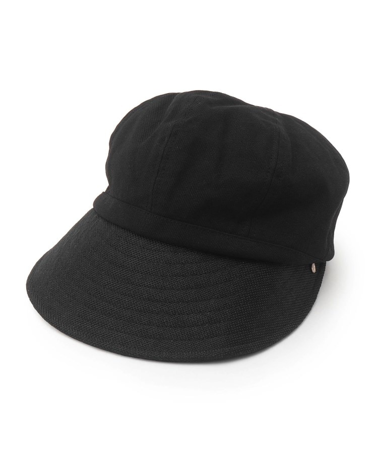 シューラルー/ドレスキップ(SHOO・LA・RUE/DRESKIP)の◆異素材コンビミドルジョッキー帽 ブラック(019)