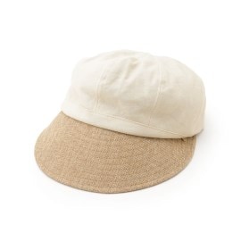 シューラルー/ドレスキップ(SHOO・LA・RUE/DRESKIP)の異素材コンビミドルジョッキー帽 キャスケット