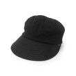 シューラルー/ドレスキップ(SHOO・LA・RUE/DRESKIP)の◆異素材コンビミドルジョッキー帽 ブラック(019)