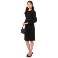 【礼服・喪服・ブラックフォーマル】 INDIVI ノーカラージャケット