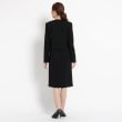 トウキョウソワール(東京ソワール)の【礼服・喪服・ブラックフォーマル】INDIVI ノーカラージャケット+ウエスト切り替えワンピース3