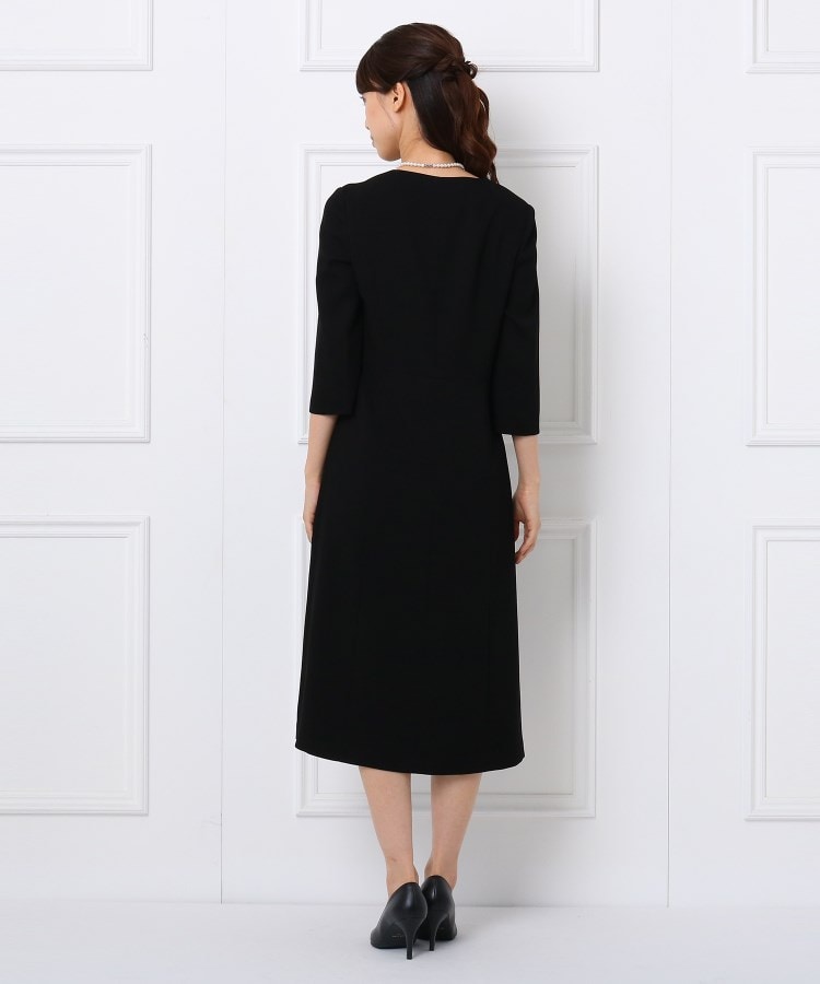 INDIVI ストレッチ素材 サテン切り替えVネックジャケット+ INDIVI ストレッチ素材 サテン切り替えVネックジャケット+