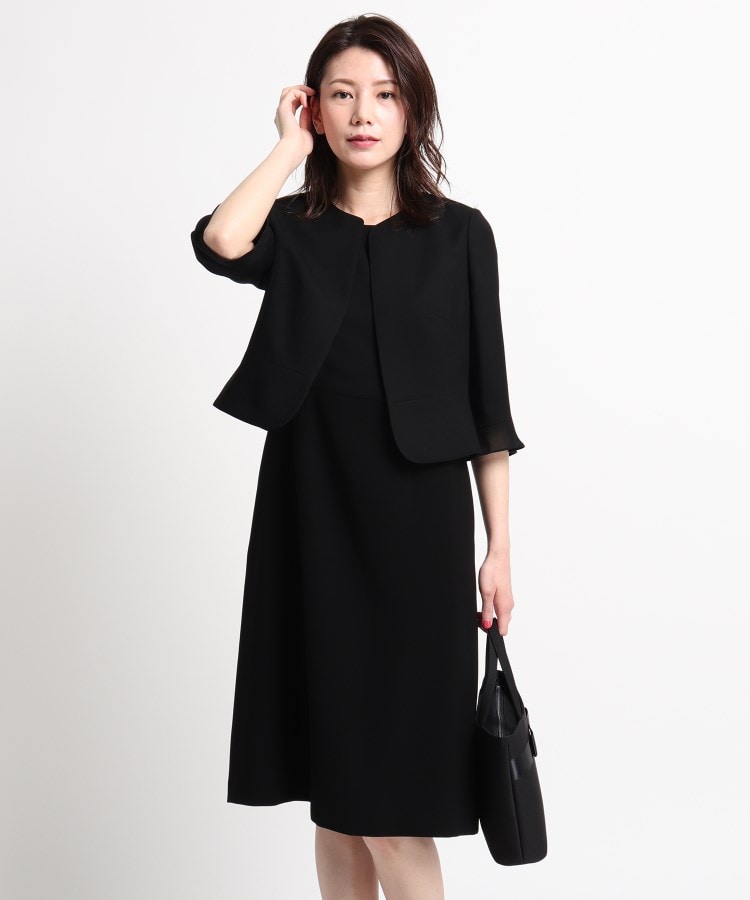 Indivi 5分袖ワンピース ノーカラージャケット スーツセット World Formal Selection ワールドフォーマルセレクション ワールド オンラインストア World Online Store Indivi 5分袖ワンピース ノーカラージャケット スーツセット World Formal Selection ワールドフォーマルセレクション ワールド オンラインストア World Online Store