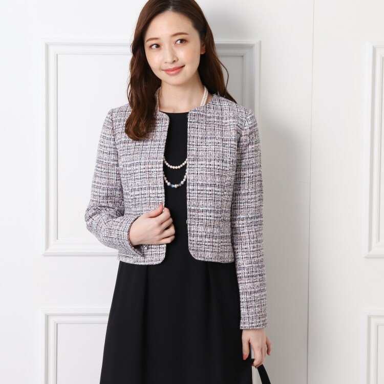 Refanne ミックスツイードジャケット ブラウジングワンピース スーツセット World Formal Selection ワールドフォーマルセレクション ワールド オンラインストア World Online Store Refanne ミックスツイードジャケット ブラウジングワンピース スーツセット World Formal Selection ワールドフォーマルセレクション ワールド オンラインストア World Online Store