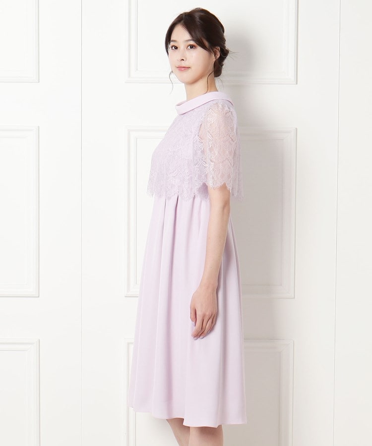 トウキョウソワール(東京ソワール)のEMOTIONALL DRESSES ロールネックワンピースドレス2