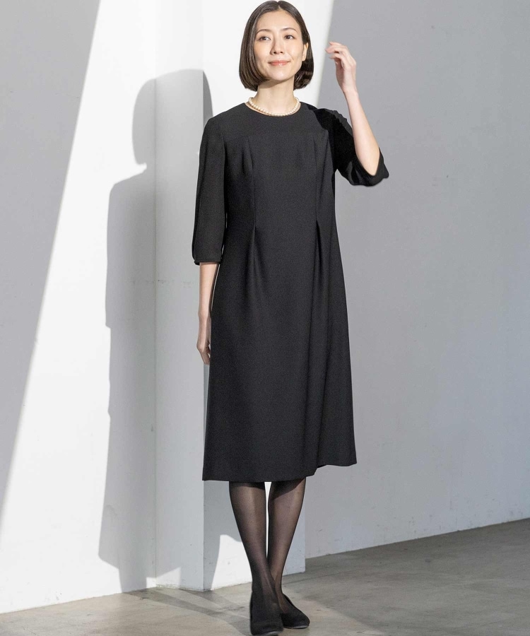 INDIVI ストレッチ性素材 サッシュベルト付き ジャケット INDIVI ストレッチ性素材 サッシュベルト付き ジャケット