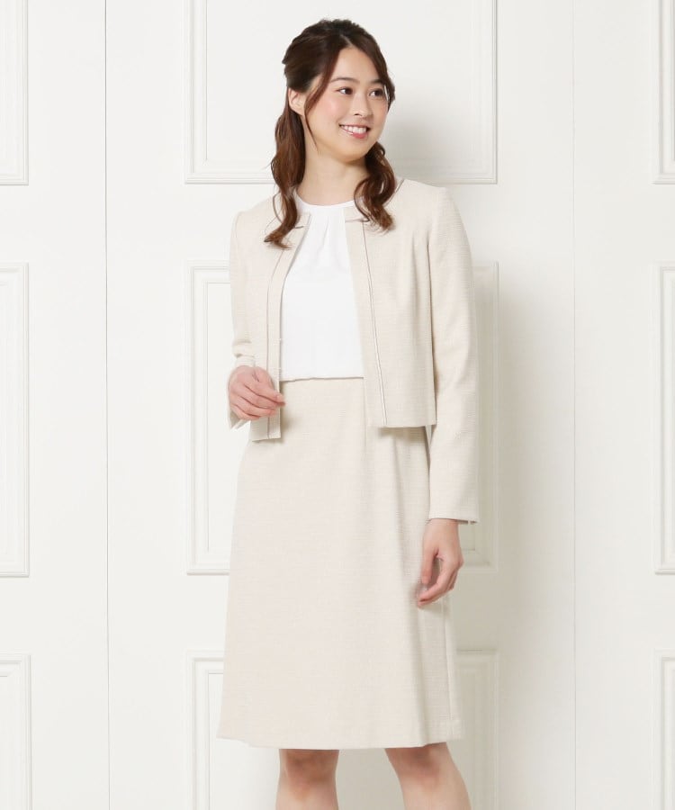 ＜WORLD＞ WORLD FORMAL SELECTION(ワールド フォーマル セレクション) EMOTIONALL DRESSES ノーカラージャケット+セパレートデザインワンピース