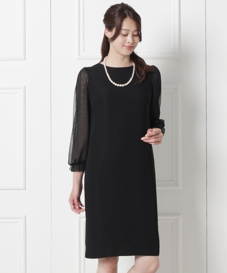 Emotional Dresses ラウンドネックワンピースドレス ミドルワンピース World Formal Selection ワールドフォーマルセレクション ワールド オンラインストア World Online Store