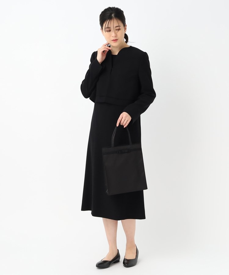 東京ソワール 日本製 サテンリボン フォーマルサブバッグ 【喪服 東京ソワール 日本製 サテンリボン フォーマルサブバッグ 【喪服