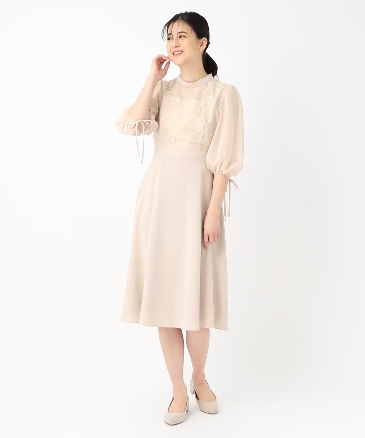 東京ソワール ボタニカルレースデザインワンピース 【結婚式 東京ソワール ボタニカルレースデザインワンピース 【結婚式