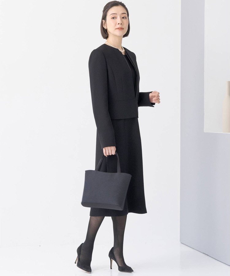 東京ソワール 日本製 ボーダー柄トートバッグ 【喪服・礼服 東京ソワール 日本製 ボーダー柄トートバッグ 【喪服・礼服