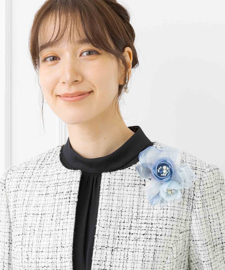 トウキョウソワール(東京ソワール)の東京ソワール 日本製 異素材使い セレモニーコサージュ【学校行事・卒入学式・結婚式・七五三】7