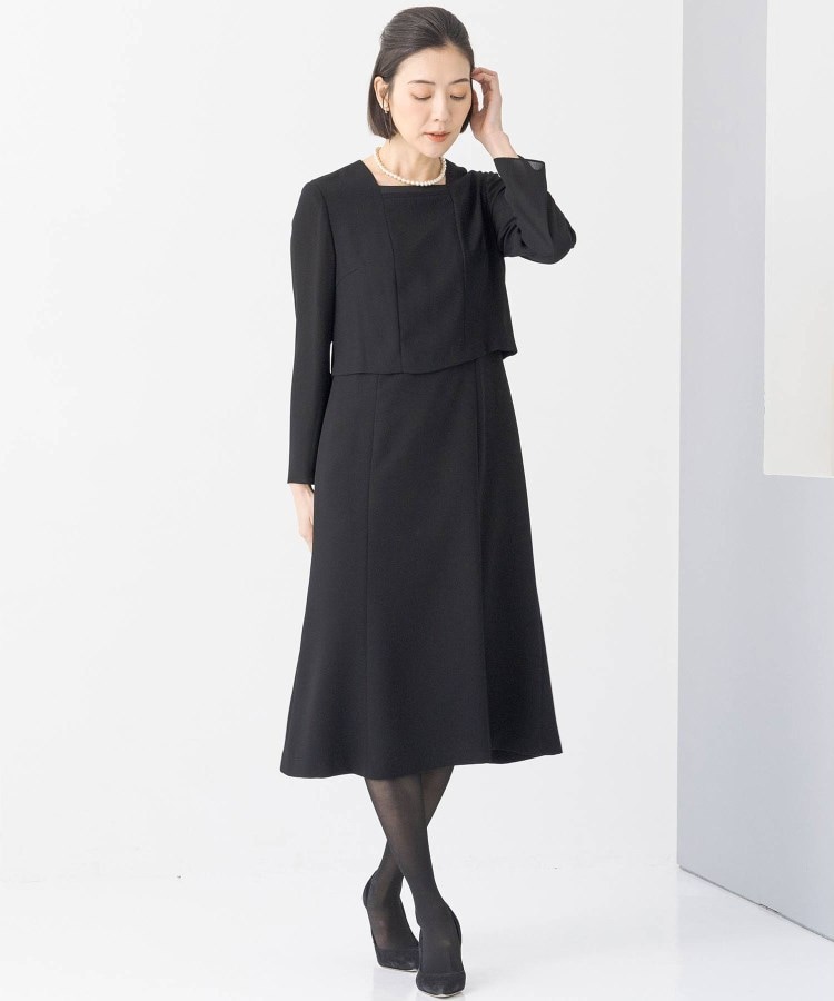 トウキョウソワール(東京ソワール)のINDIVI ジャケット＋前開きロングワンピース 2点セット 【喪服・礼服・ブラックフォーマル】9