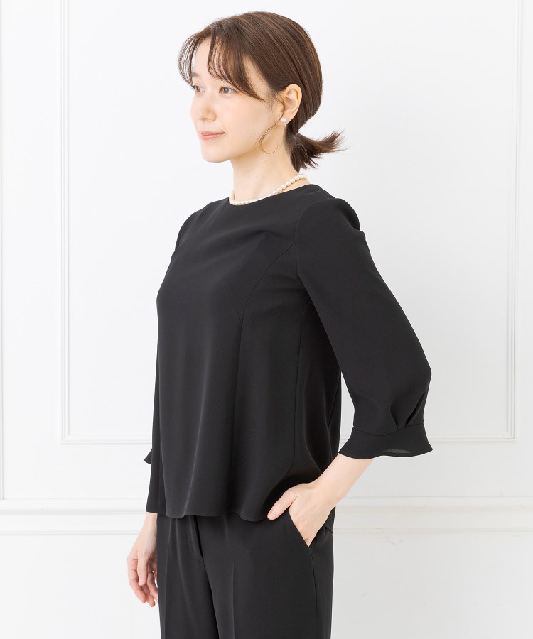 東京ソワール 洗える ブラウス付き ジャケット+パンツ 3点 東京ソワール 洗える ブラウス付き ジャケット+パンツ 3点