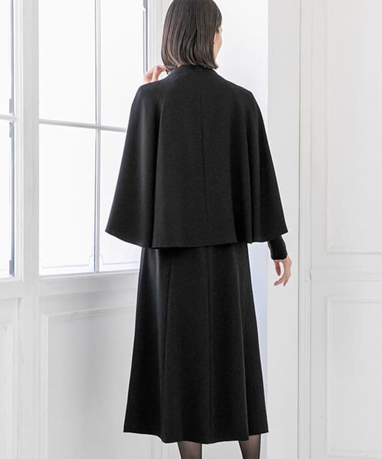 東京ソワール formforma フォーマル ケープスリープ ワンピース