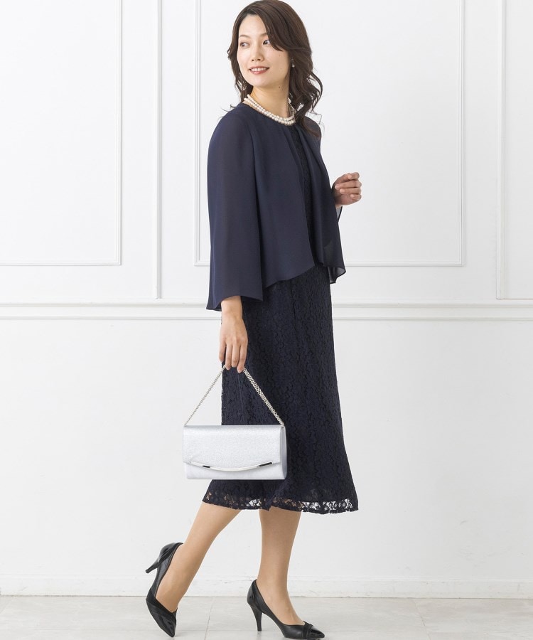 トウキョウソワール(東京ソワール)の東京ソワール カバーアップ付きレースワンピース【結婚式・ゲストドレス・卒入学式・七五三】6