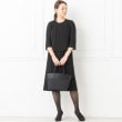 トウキョウソワール(東京ソワール)の上品な切り替え 舟形トートバッグ【喪服・礼服・ブラックフォーマル・セレモニー・学校行事】9