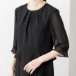 トウキョウソワール(東京ソワール)の【洗える】ペプラム付きジョーゼットワンピース【喪服・礼服・ブラックフォーマル】9