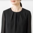 トウキョウソワール(東京ソワール)の【洗える】ペプラム付きジョーゼットワンピース【喪服・礼服・ブラックフォーマル】10