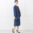 トウキョウソワール(東京ソワール)の長めのカバーアップ付きセミロングワンピース【結婚式・披露宴・ゲストドレス・マザードレス・パーティードレス】1