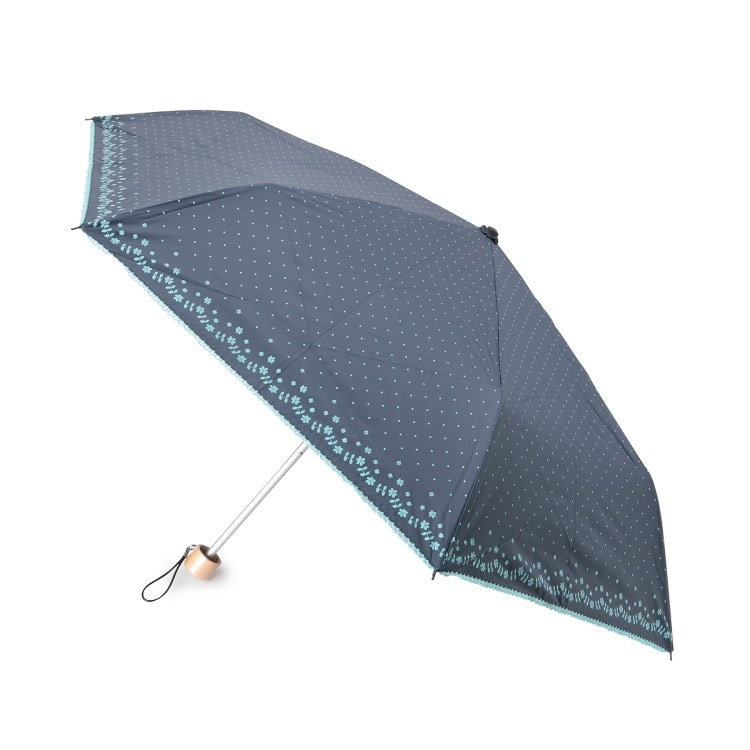 イッツデモ(ITS' DEMO)の晴雨兼用ドットフラワー折り畳み傘 折りたたみ傘