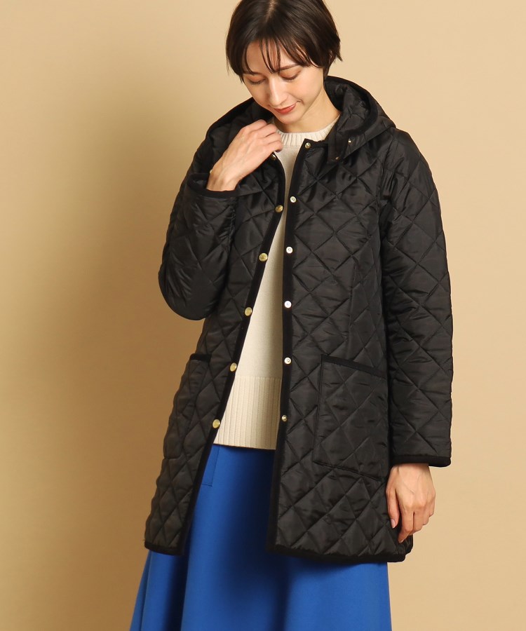 デッサン(レディース)(Dessin(Ladies))の【フード取り外し可】Traditional weatherwear（トラディショナル ウェザーウェア）ミドルコート ブラック(019)