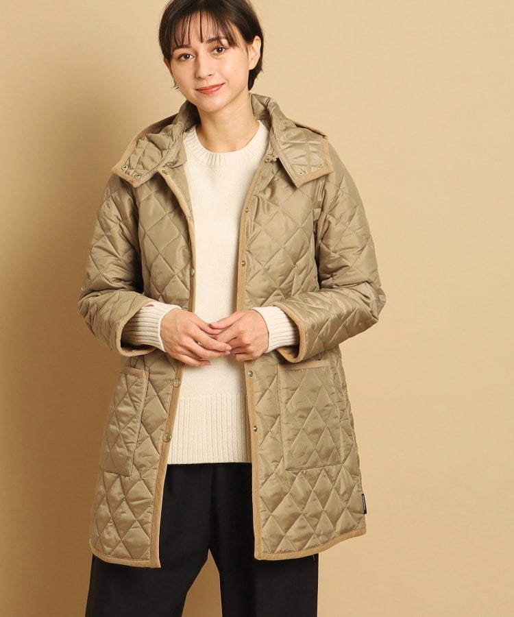 デッサン(レディース)(Dessin(Ladies))の【フード取り外し可】Traditional weatherwear（トラディショナル ウェザーウェア）ミドルコート ベージュ(052)