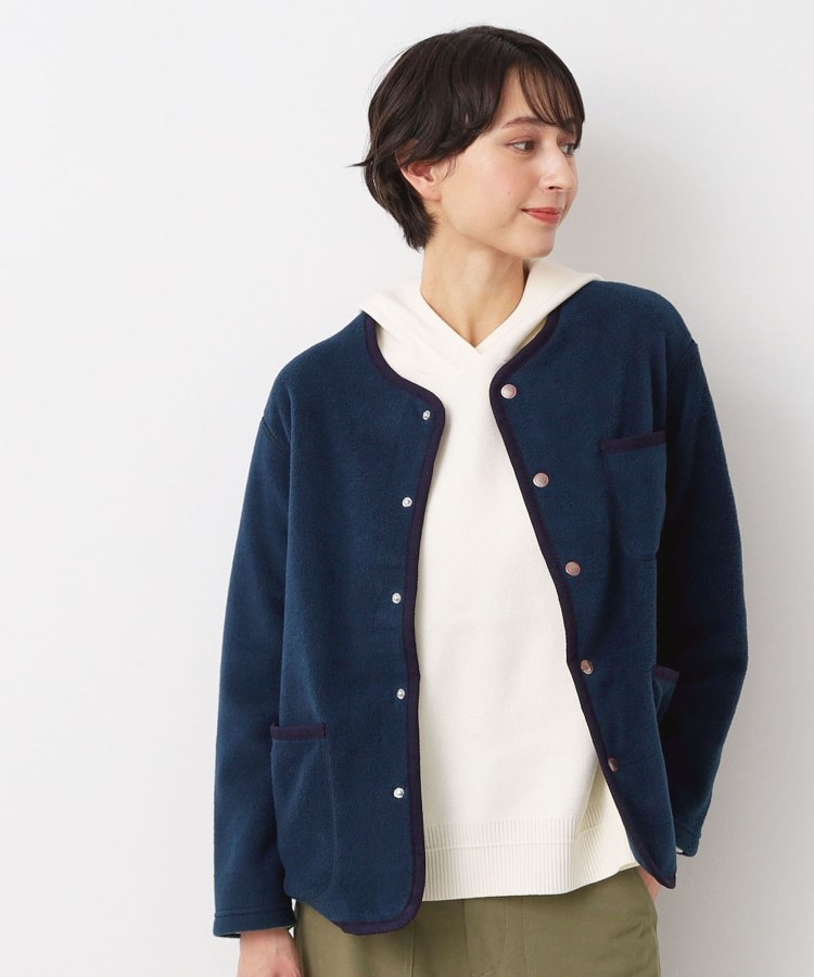 デッサン(レディース)(Dessin(Ladies))の◆VINCENT ET MIREILLE （ヴァンソンエミレイユ）フリースジャケット ブルー(093)