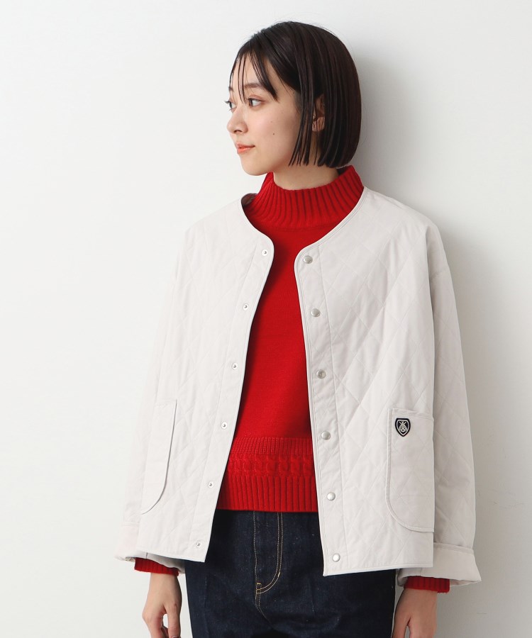 デッサン(レディース)(Dessin(Ladies))の◆ORCIVAL（オーシバル）キルティングショートブルゾン オフホワイト(003)