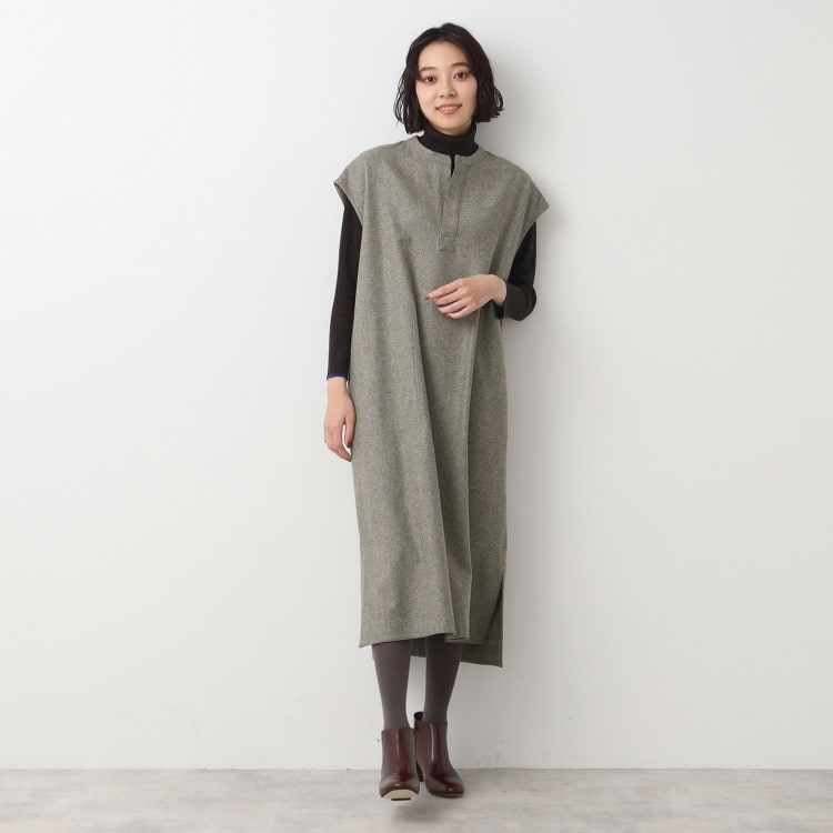 ◇Le glazik（ルグラジック）フランネル スキッパーワンピース