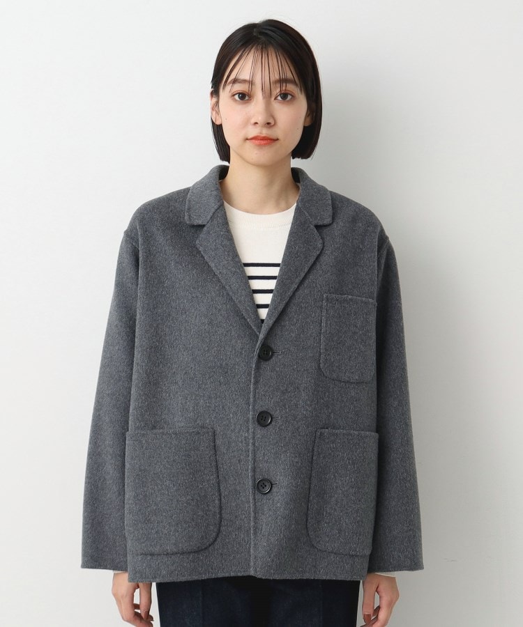 デッサン(レディース)(Dessin(Ladies))の◆Le glazik（ルグラジック） ウールダブルフェイスジャケット9
