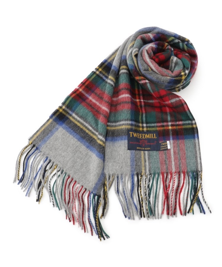 ◇TWEEDMILL(ツイードミル) チェックマフラー48cm(ストール ◇TWEEDMILL(ツイードミル) チェックマフラー48cm(ストール