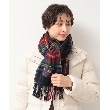 デッサン(レディース)(Dessin(Ladies))の◆TWEEDMILL(ツイードミル) チェックマフラー48cm ブラック(219)