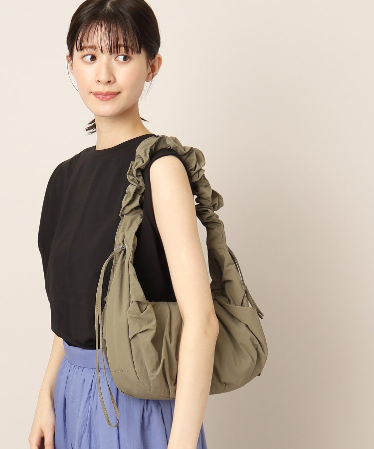 デッサン(レディース)(Dessin(Ladies))の◆ギャザーワンショルダーバッグ カーキ(027)