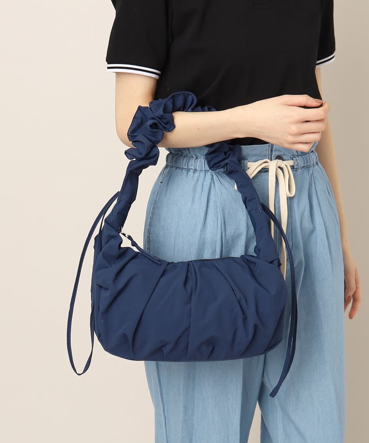 デッサン(レディース)(Dessin(Ladies))の◆ギャザーワンショルダーバッグ ネイビー(094)