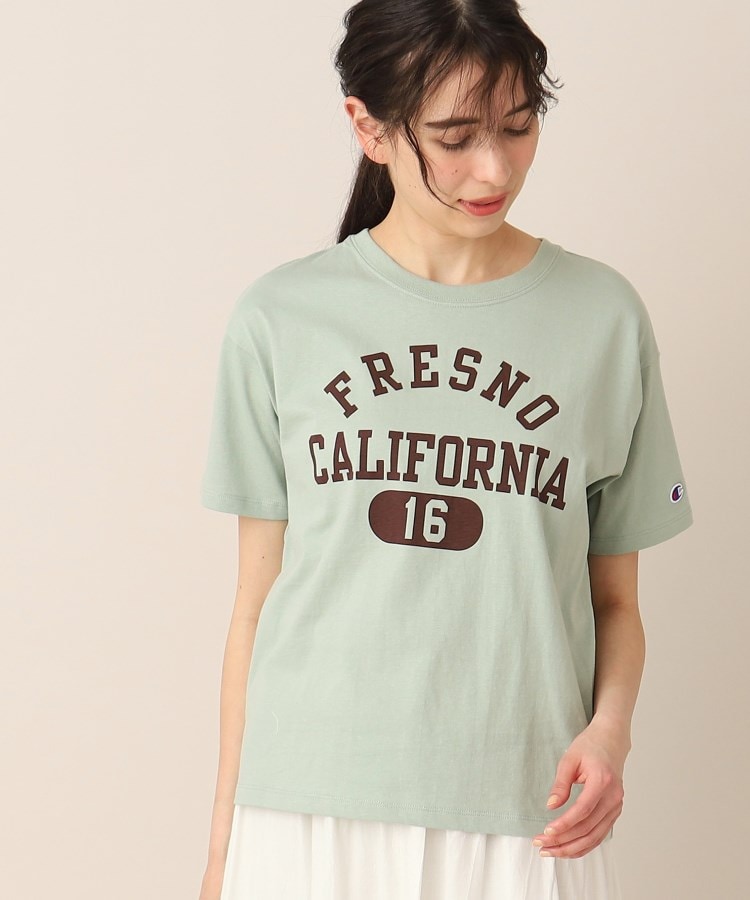 デッサン(レディース)(Dessin(Ladies))の◆Champion（チャンピオン）ショートスリーブTシャツ カーキ&グリーン(020)