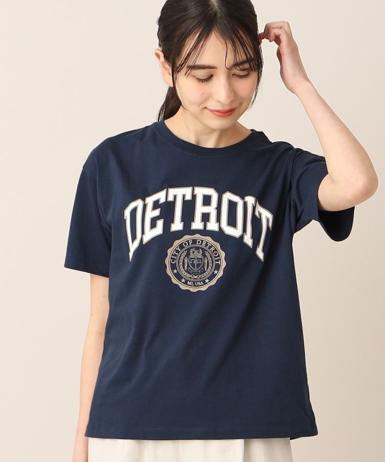 デッサン(レディース)(Dessin(Ladies))の◆Champion（チャンピオン）ショートスリーブTシャツ ネイビー(093)