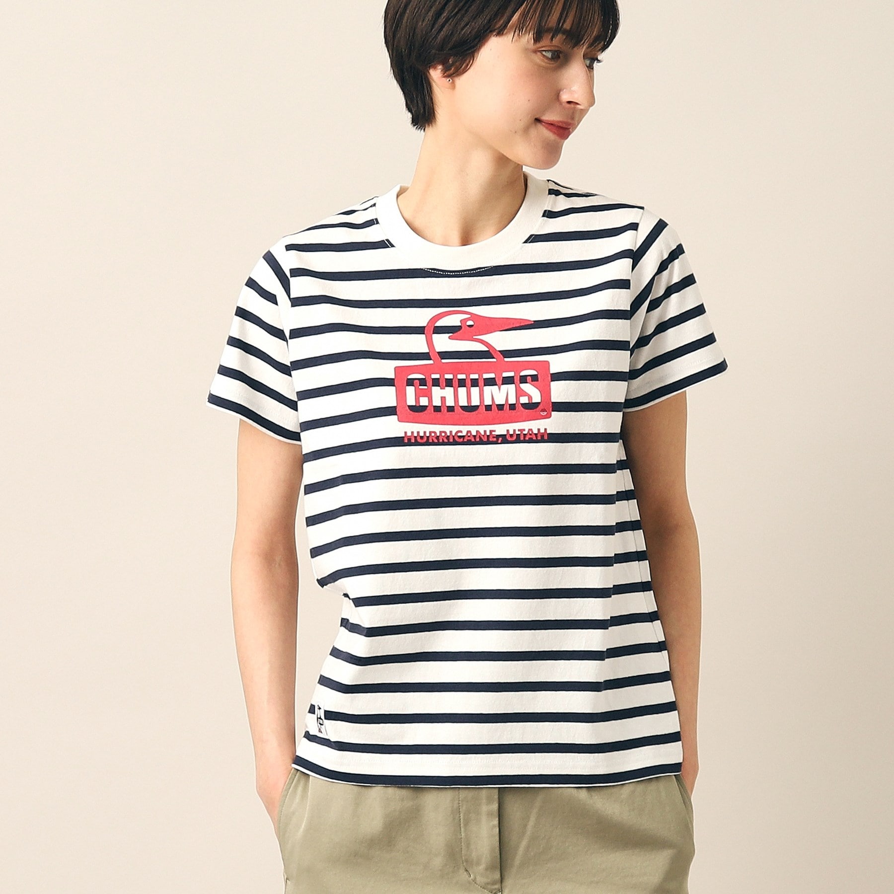 デッサン(レディース)(Dessin(Ladies))の◆CHUMS（チャムス） Booby Face Tシャツ ブルー(393)