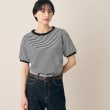 デッサン(レディース)(Dessin(Ladies))の◆STAR＆STRIPE（スターアンドストライプス）リンガーストライプTシャツ ブラック(219)